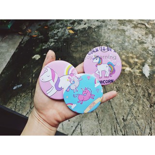 Combo 10 Gương mini, gương tròn học sinh bỏ túi dễ thương