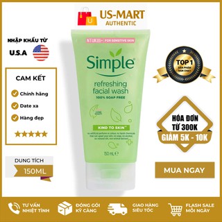 SỮA RỬA MẶT SIMPLE KIND TO SKIN REFRESHING FACIAL WASH GEL