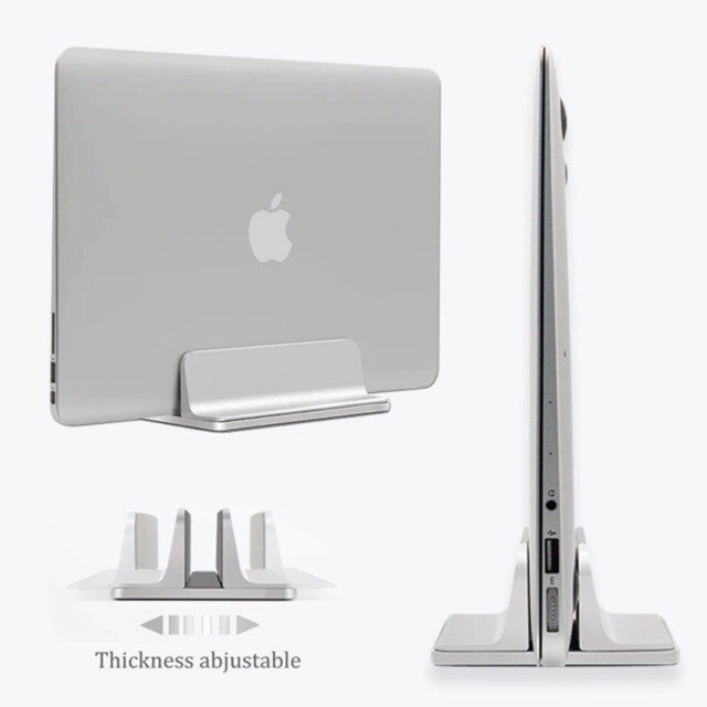 Giá đỡ Laptop Macbook máy tính bảng Ipad Surface dạng đứng bằng nhôm nguyên khối Crossline - laptop stand