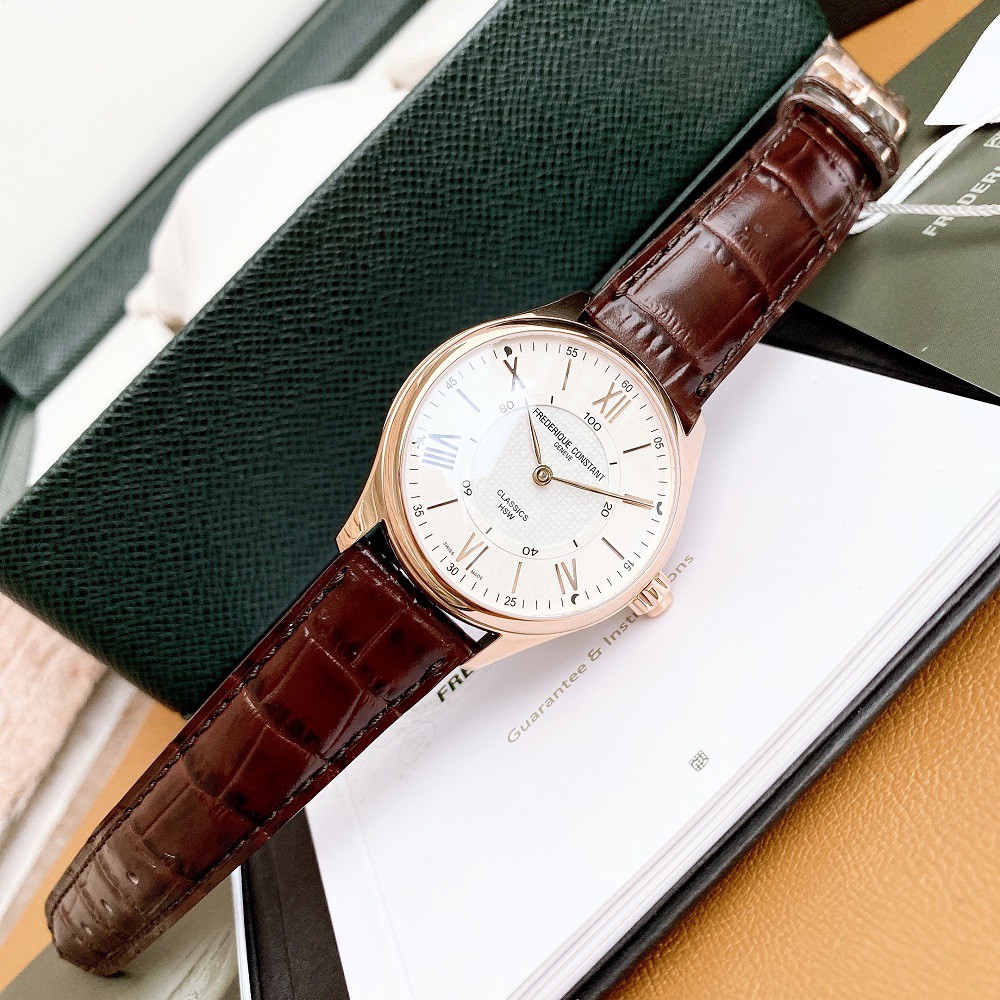 Đồng Hồ FREDERIQUE CONSTANT Nam Dây Da Nâu FC-282V5B4 42mm Chính Hãng