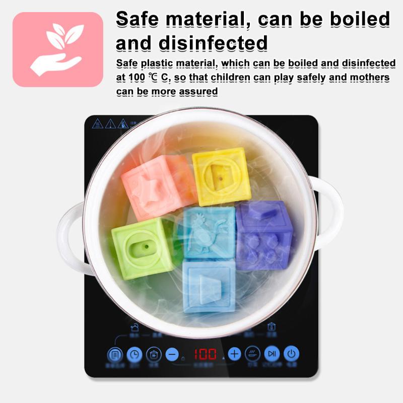 Set 10 khối đồ chơi mềm mại nhiều màu sắc cho bé