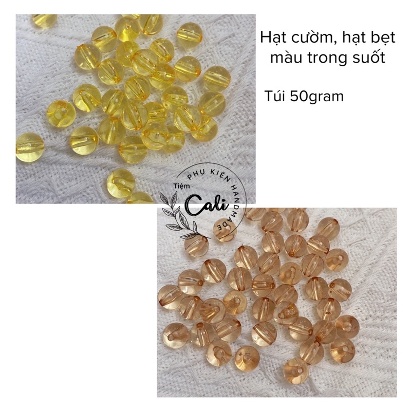 Túi 50gram hạt bẹt màu trong suốt