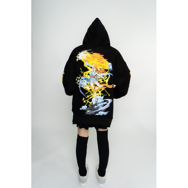 Áo hoodie anime Wrightz Nami One Piece đảo hải tặc unisex oversize street wear
