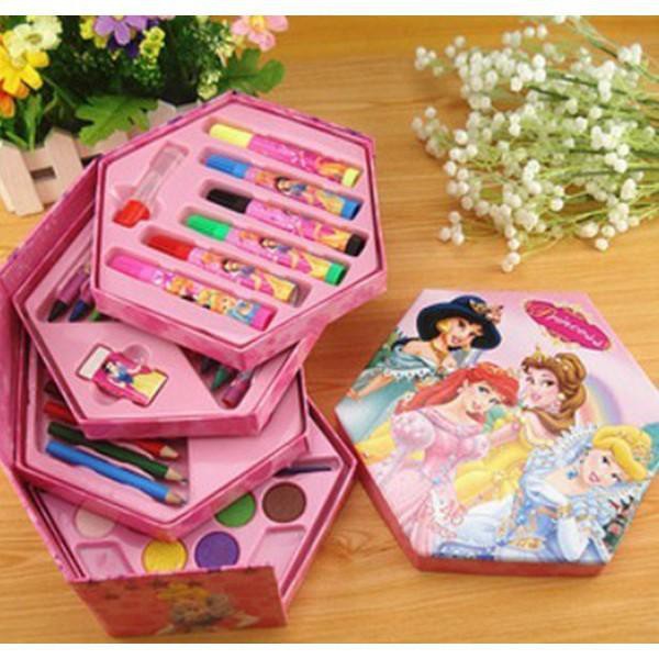 ĐỒ CHƠI Hộp Bút Chì Màu 4 Tầng Xoay 180 Độ ,Có 46 Màu cho Bé yêu thỏa sức sáng tạo