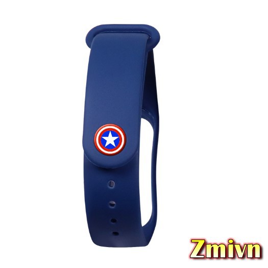 Combo 3 dây đeo kèm nút Miband 3/4 Avengers