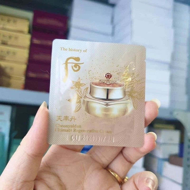 1 Gói 1Ml Kem Dưỡng Whoo Tái Sinh Chống Lão Hoá Cao Cấp Whoo Ultimate Regenerating Cream