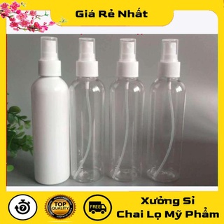 Chai Xịt Phun Sương ❤ Chai nhựa pet xịt phun sương 150ml,200ml,250ml chiết mỹ phẩm.