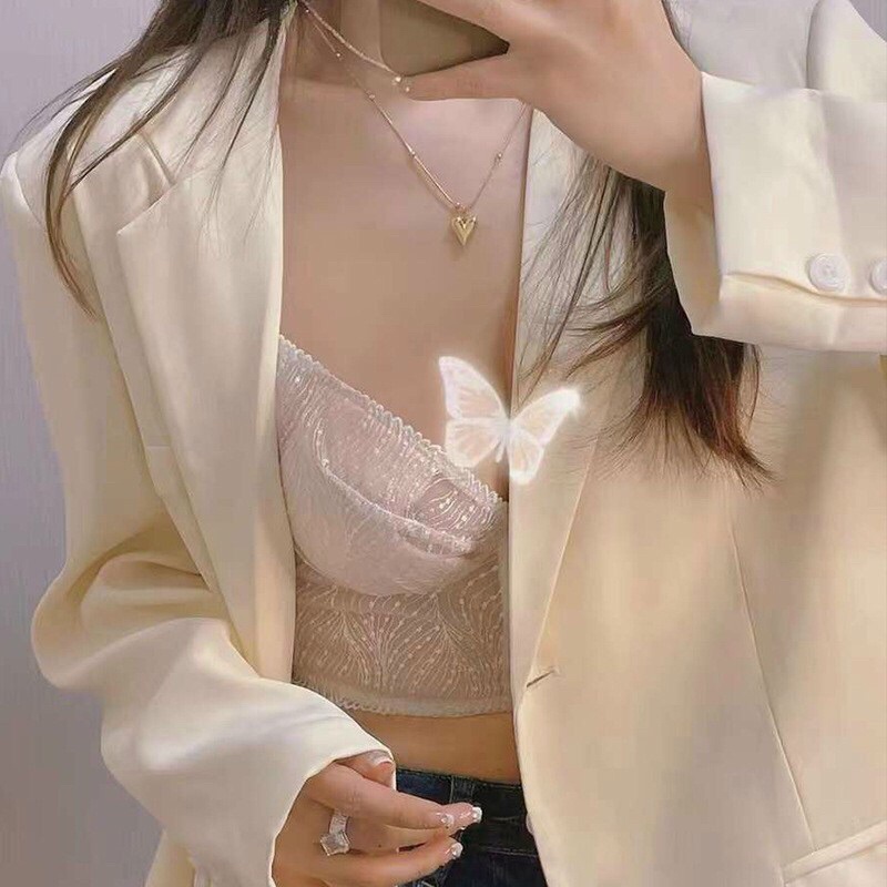 Áo bra croset tôn dáng quyến rũ cao cấp phối ren 2 màu đen trắng
