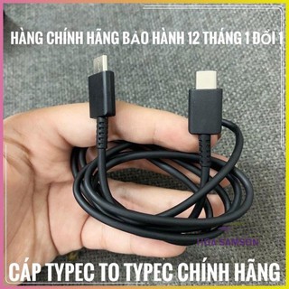 Cáp sạc nhanh Sam sung Note 10 zin công ty chân TypeC (C To C)