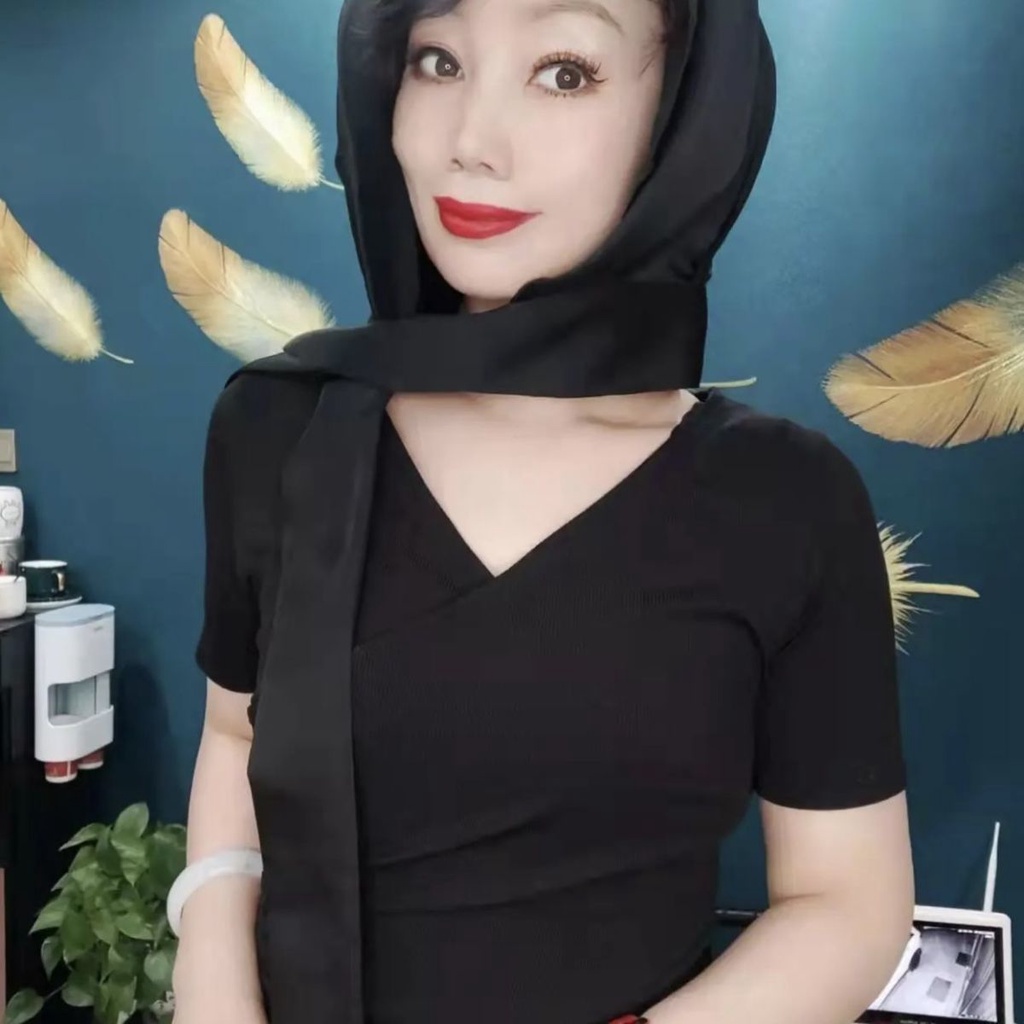 Mũ Trùm Đầu Đa Năng Màu Trơn Thời Trang Cho Nữ
