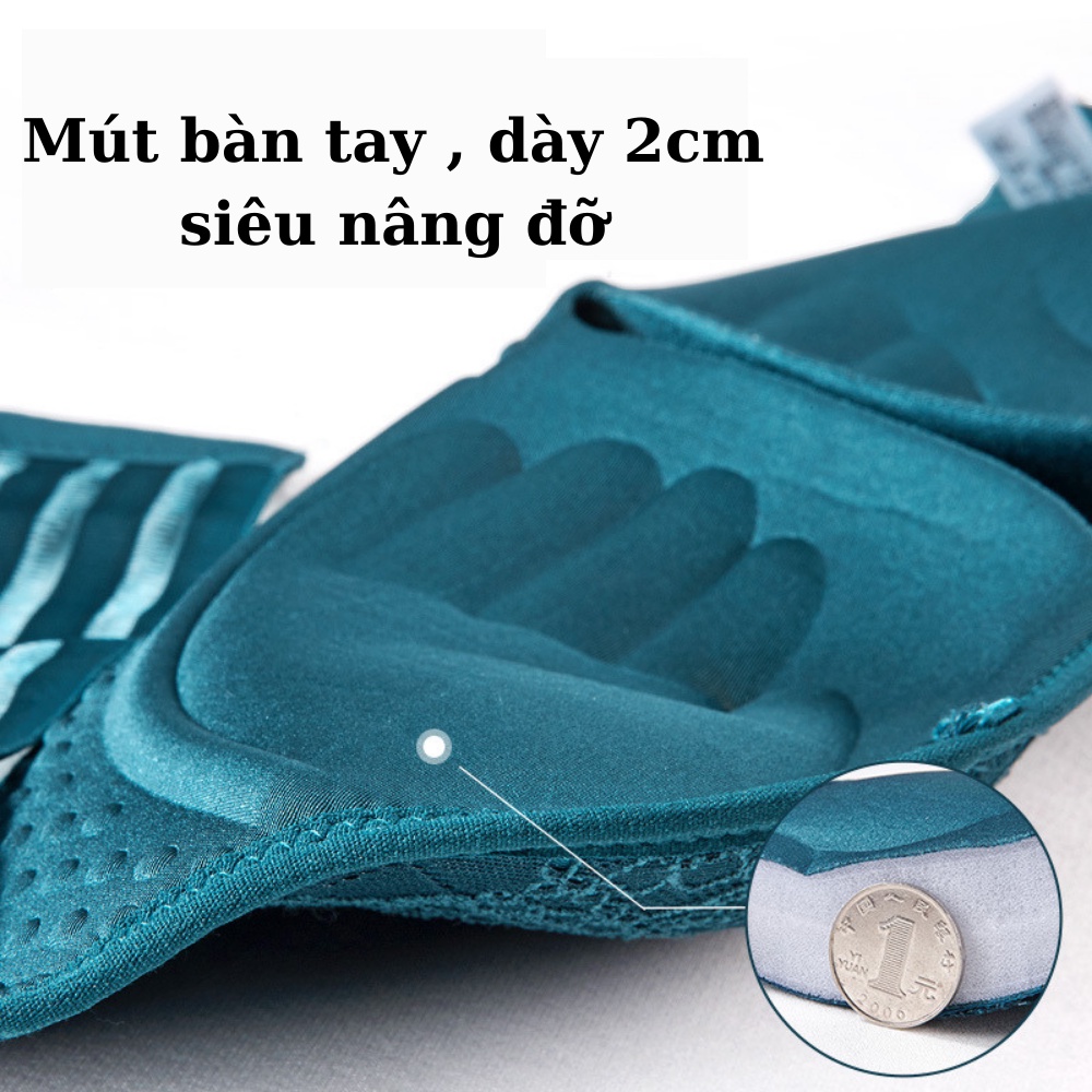 Áo ngực không dây rút dây tạo khe, Áo lót nữ mút bàn tay ren cao cấp SAVILL B586
