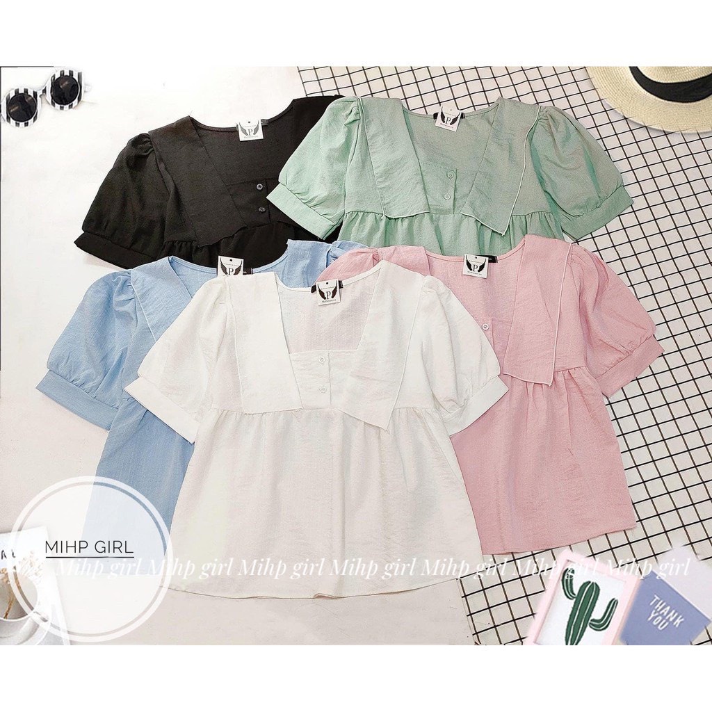 ÁO BABYDOLL TAY NGẮN TIỂU THƯ.