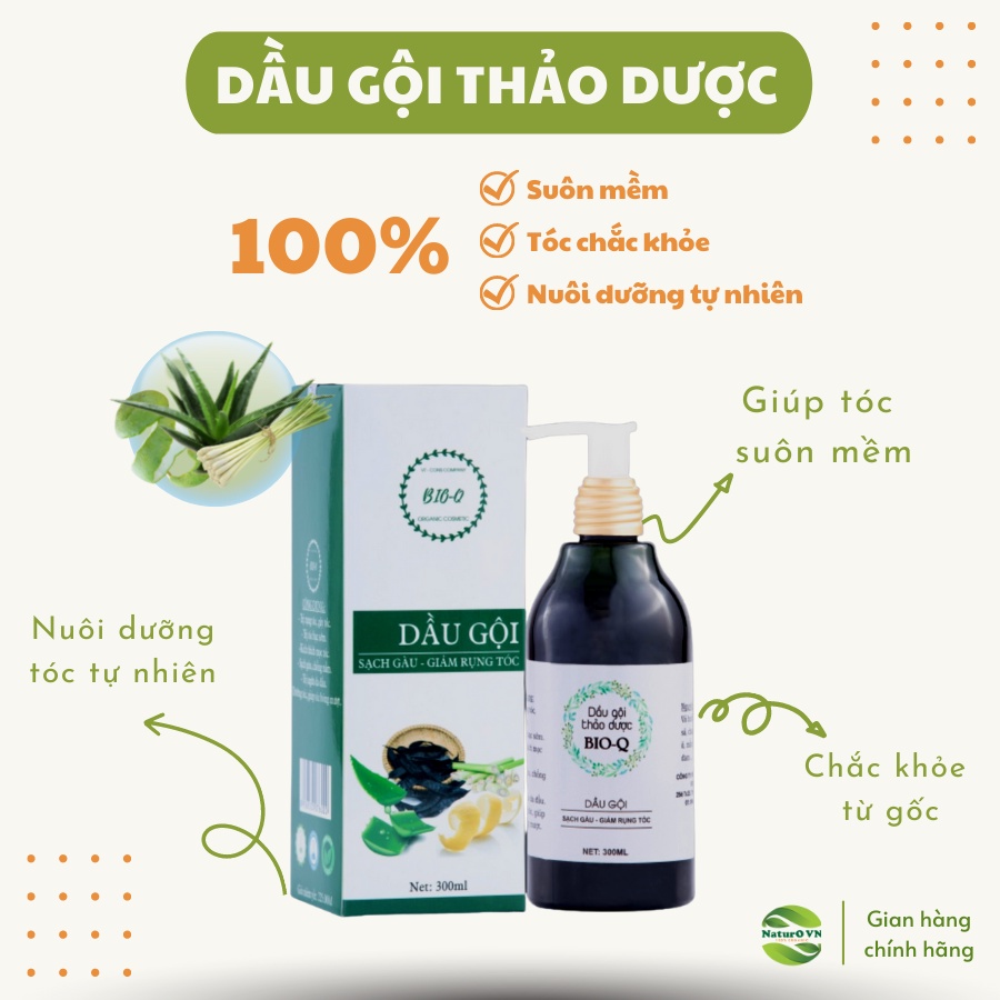 Dầu Xả Thảo Dược Bio-Q nuôi dưỡng tóc tự nhiên Naturovn