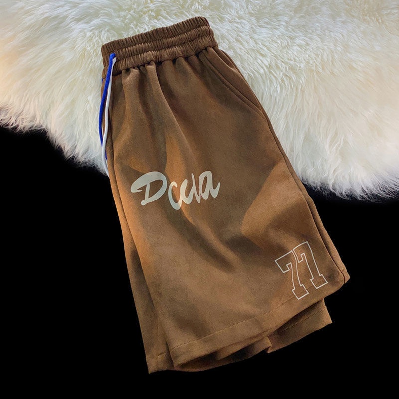 Quần Short Thể Thao Ống Rộng Thời Trang Retro Mỹ Dành Cho Nam