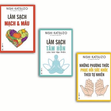 Sách - Combo 3 cuốn - Làm sạch tâm hồn + Làm Sạch Mạch & Máu + Những Phương Thức Phục Hồi Sức Khỏe Theo Tự Nhiên