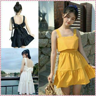 VÁY XUÔNG CỘT NƠ LƯNG ĐUÔI CÁ(hình thật cuối)