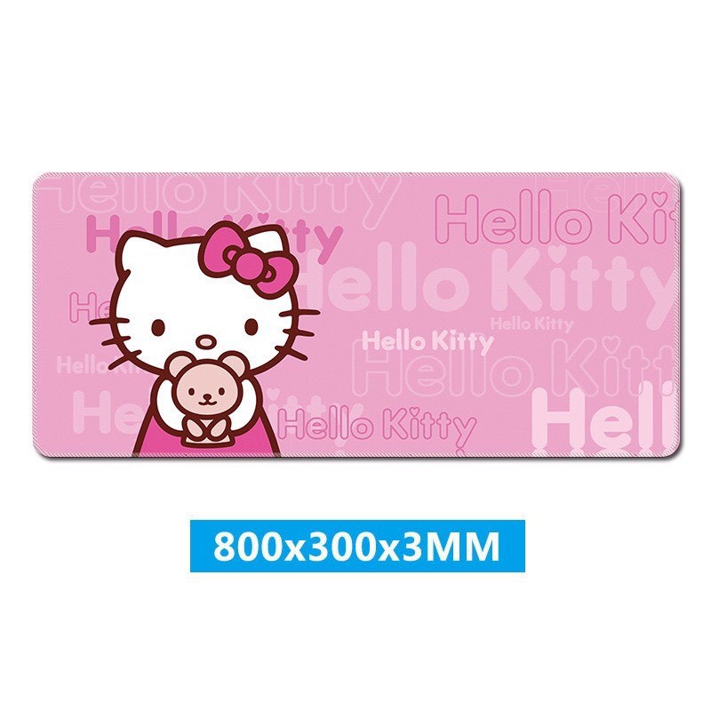 Miếng Lót Chuột Hello Kitty Màu Hồng 30x80cm Mặt trơn