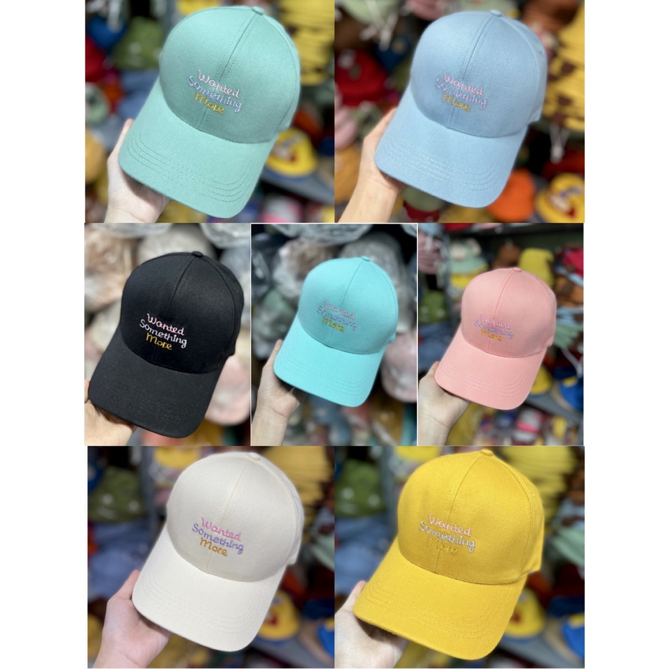 NÓN KẾT THÊU WANTED SOMETHING MORE - MŨ LƯỠI TRAI ULZZANG FORM UNISEX NAM NỮ