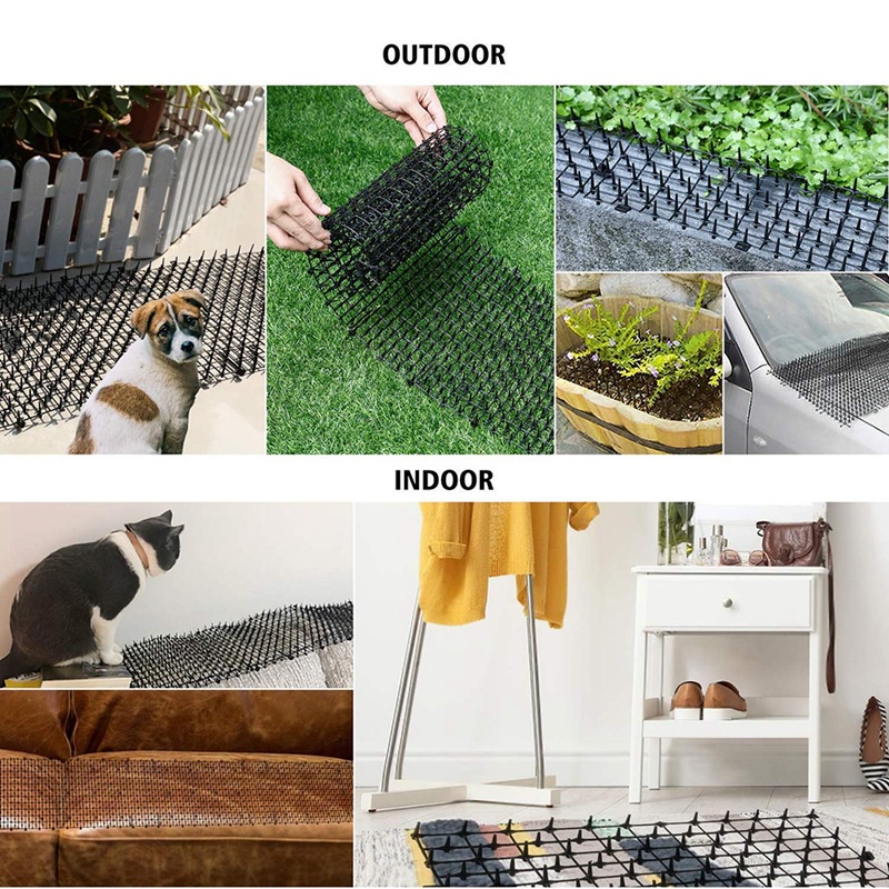 Thảm gai để chống chó mèo kích thước 2m x 0.3m dùng cho vườn nhà ngoài trời