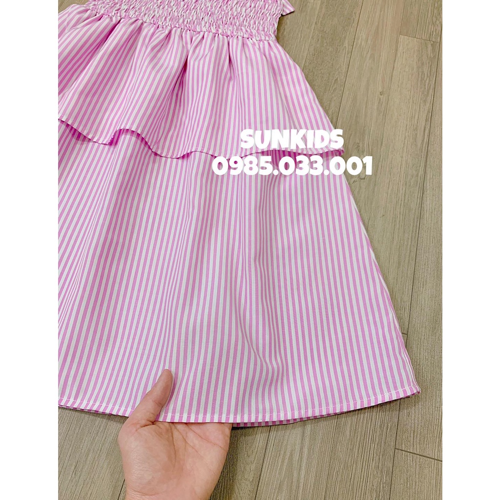 Váy Melisa 2 dây kẻ hồng