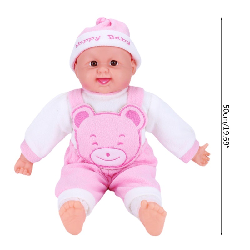 Búp Bê Em Bé Đang Ngủ 50cm Mềm Mại Giống Thật Hình Mặt Cười