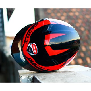 Nón bảo hiểm fullface Agu lên tem Ducati