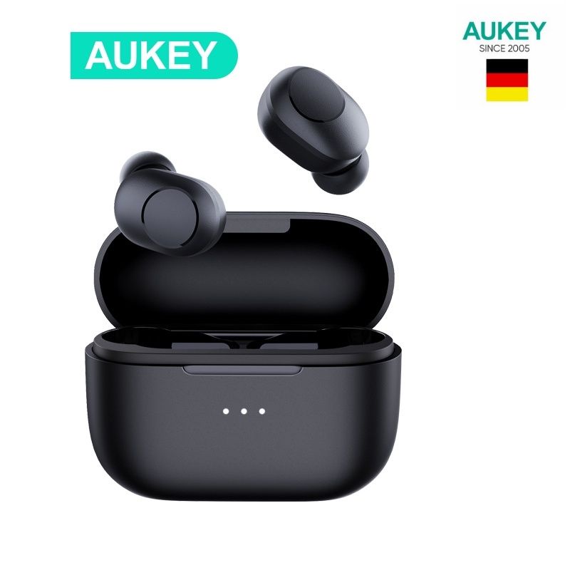 Tai nghe Bluetooth tws Aukey - Thương hiệu Đức - Chính hãng 100%, Tính năng cao cấp,Âm thanh hay:Sạc không dây,Game mode