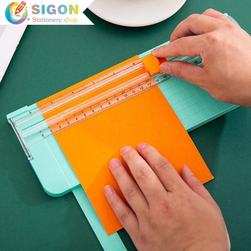 Dụng Cụ Cắt Giấy Thủ Công Kèm Thước Đo Chuyên Dụng