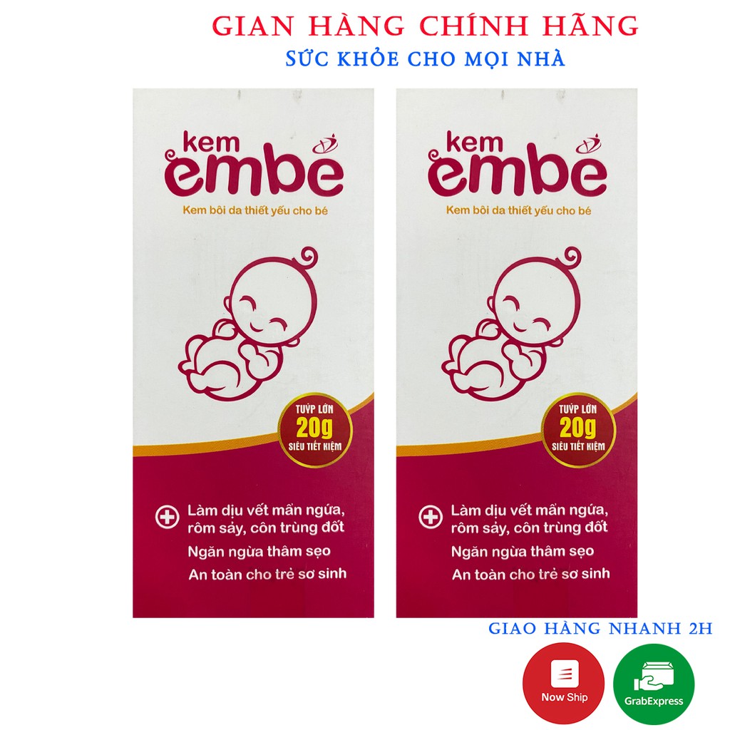 Kem Em Bé - Làm dịu vết mẩn ngứa, rôm sẩy, côn trùng đốt. Ngăn ngừa thâm sẹo. ( Tub 20g )