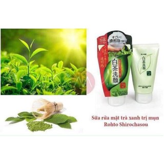 Sữa rửa mặt trà xanh Rohto Shirochasou Nhật Bản