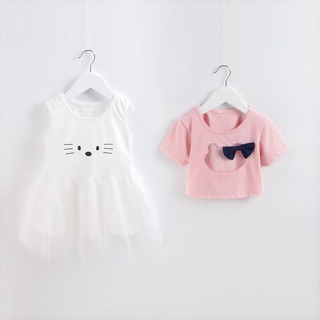 Set váy kitty 2 chi tiết cho bé gái