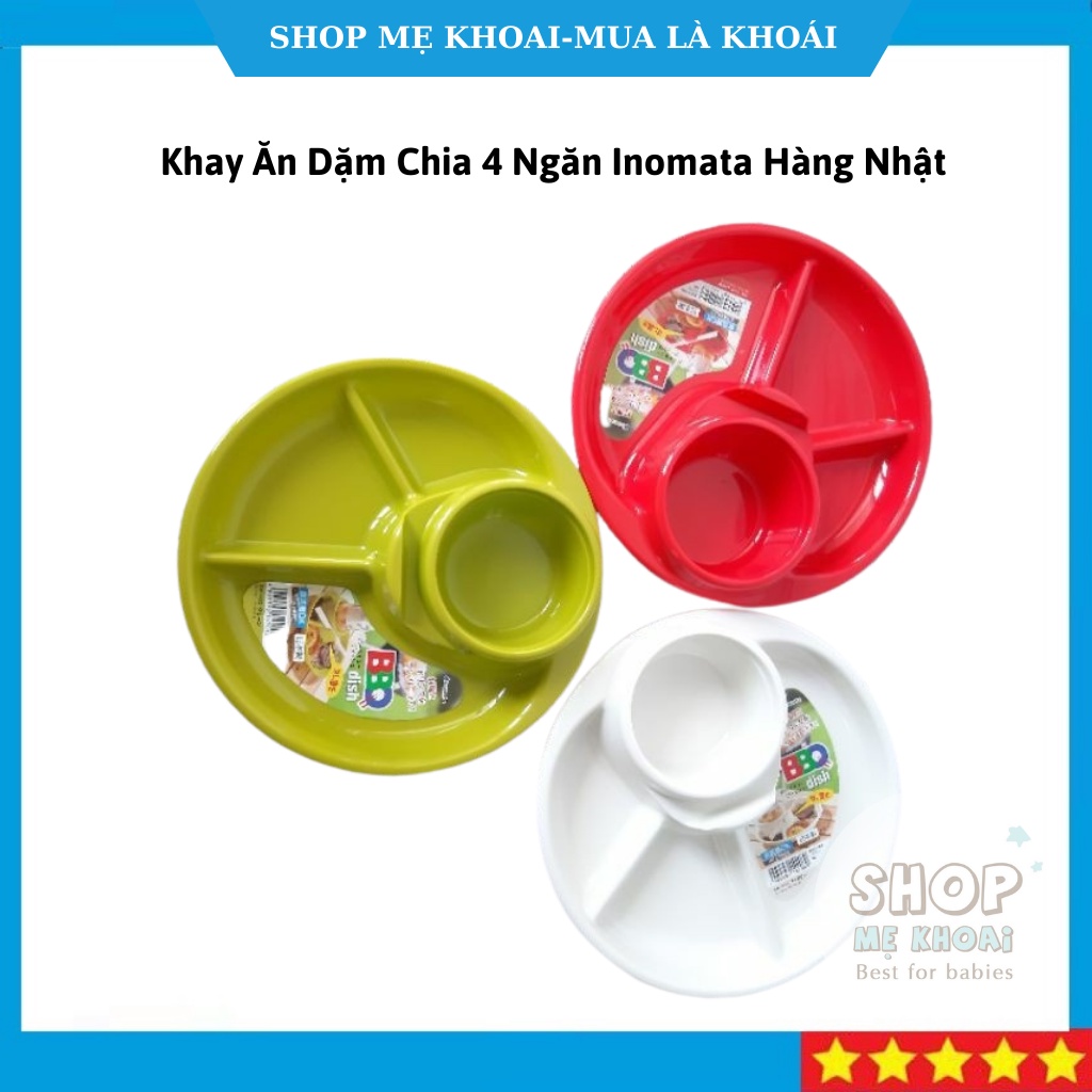 Khay Ăn Dặm Chia 4 Ngăn Inomata Hàng Nhật Tạo Cảm Giác Thích Thú  Cho Bé Ăn Ngon Miệng