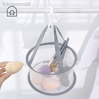 [Mẫu mới]6jknacemb8Lưới phơi quần áo hai lớp Dongha lát gạch bông trang điểm giỏ len giá đỡ tất lưới sấy túi rau hiện vậ