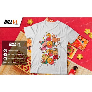 Áo thun tết 2020 - Mẫu áo thun gia đình tết Canh Tý T003 - Billshop
