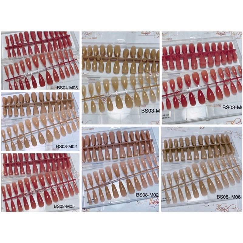 Móng Up Màu Thạch, Móng Dán Sơn Sẵn [Thanh Vy Nail]