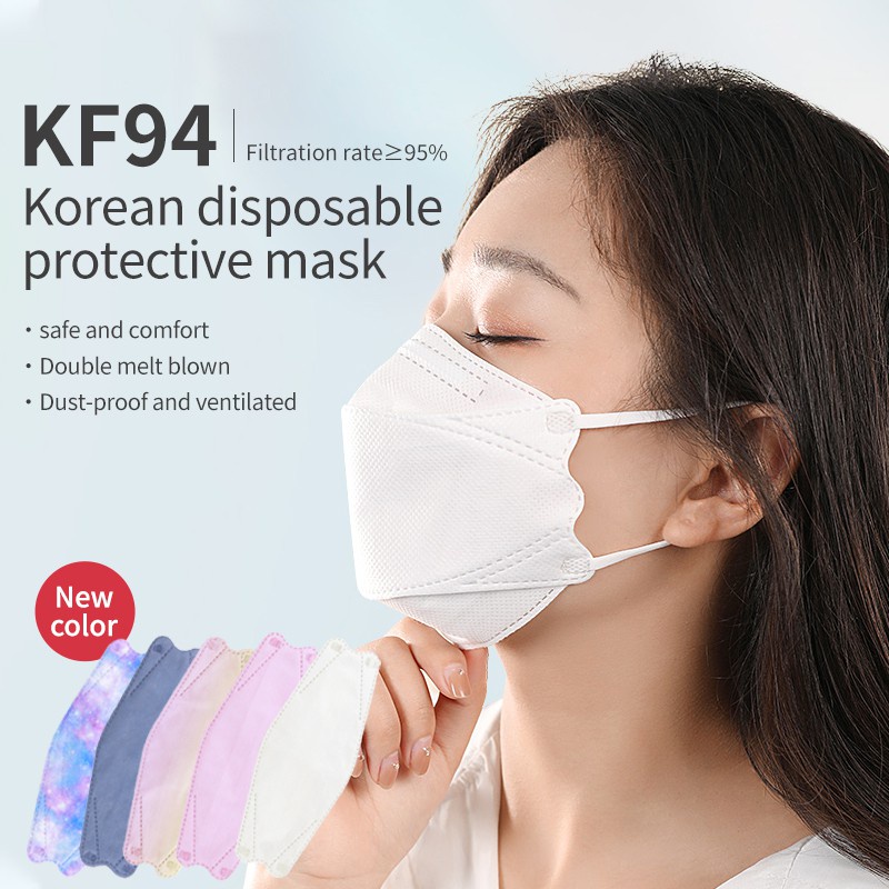 [Hàng mới về] Khẩu trang KF94 xuất khẩu Hàn Quốc chống bụi mịn PM2.5