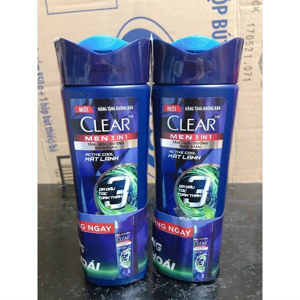 (140g- hàng khuyến mãi) CLEAR MEN 3IN1 TẮM- GỘI- DƯỠNG TOÀN THÂN