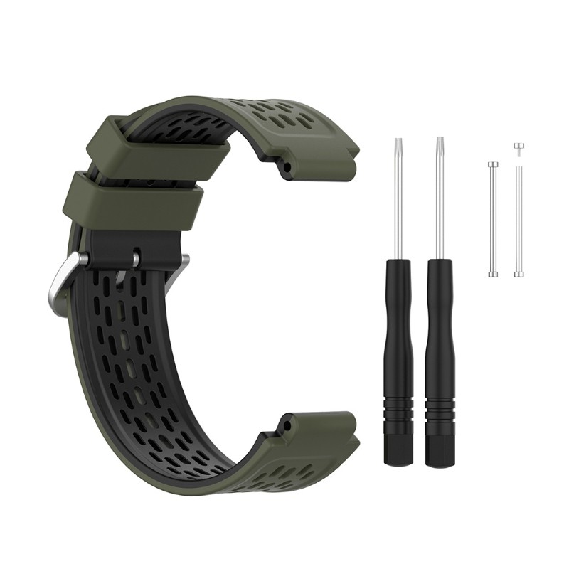 Dây Đeo Silicon Thay Thế Cho Đồng Hồ Garmin Forerunner 220 / 230 / 235 / 620 / 630 / 735xt / 235xt