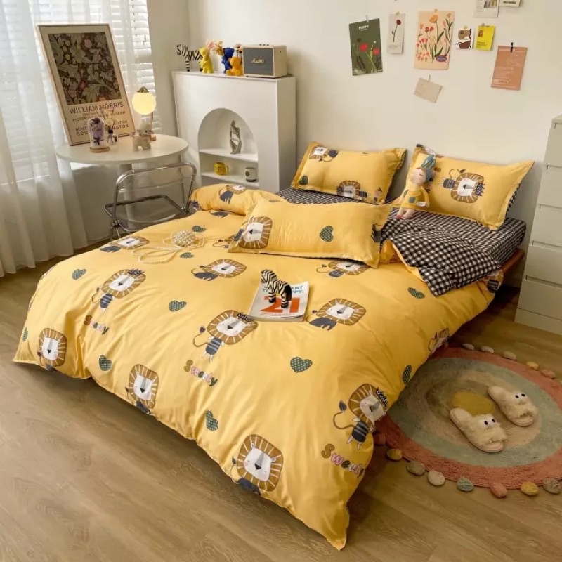 Bộ Chăn ga gối, cotton poly Emmibedding