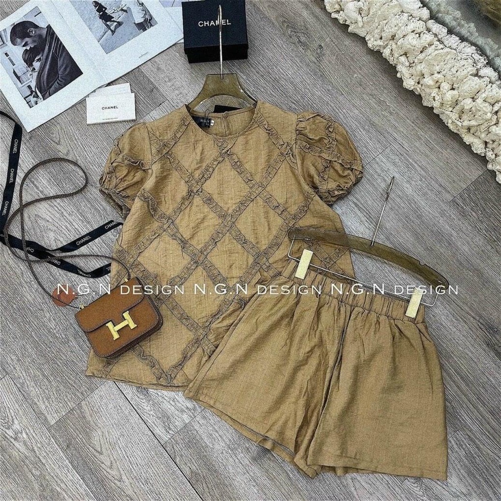 Set đũi trần trám hot hit, sang chảnh, thoải mái - Hàng có sẵn - Xưởng may Lộc Vân - V42