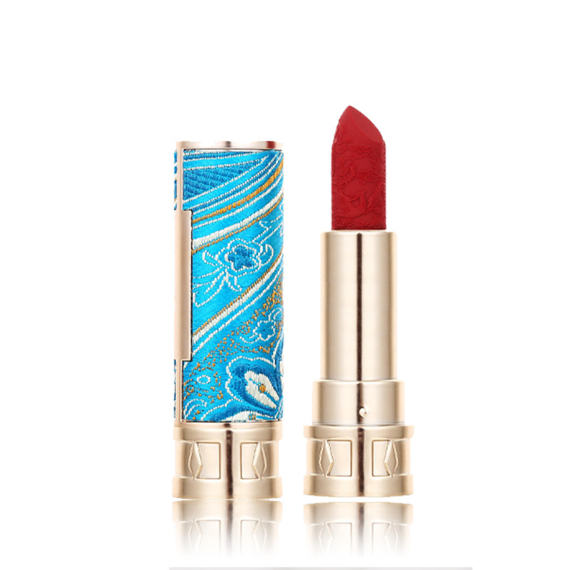 SET hộp 5 chiếc son thỏi nhung lì có dưỡng cổ trang điêu khắc hoa văn vỏ thêu hoa quà tặng tình yêu 520 | BigBuy360 - bigbuy360.vn