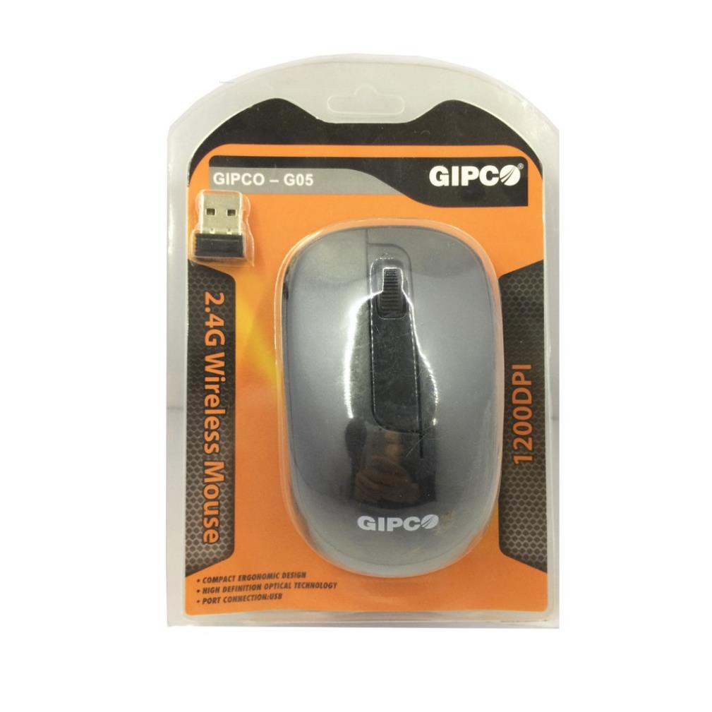 Chuột không dây GIPCO G05 - Chuột không dây bán chạy nhất đầu năm 2020 - Có pin tặng kèm - Bảo hành 12 tháng