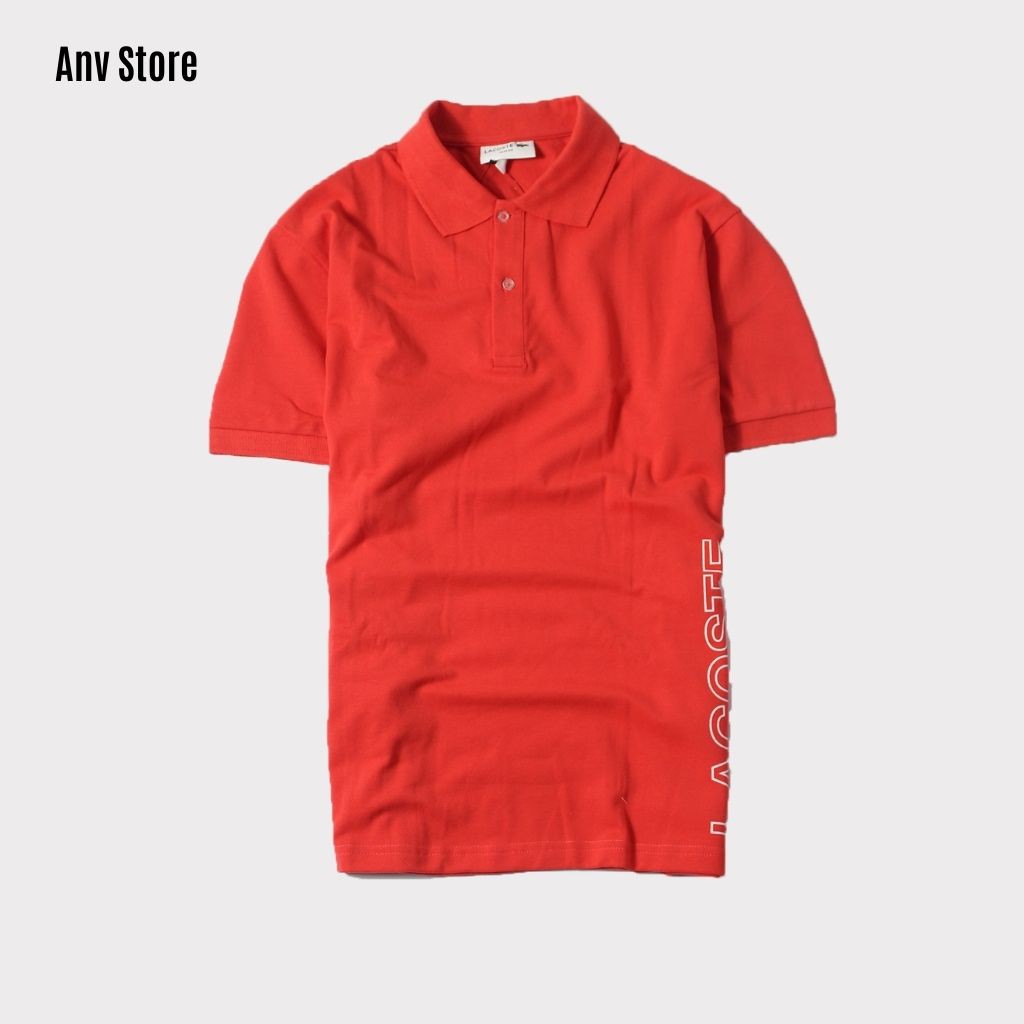 Áo thun Polo nam có cổ tay ngắn Màu ĐỎ vải cá sấu Cotton xuất xịn, chuẩn form,sang trọng-lịch lãm AnvStore | BigBuy360 - bigbuy360.vn