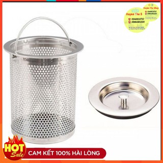 Combo chậu lọc rác và nắp chặn nước bồn rửa bát