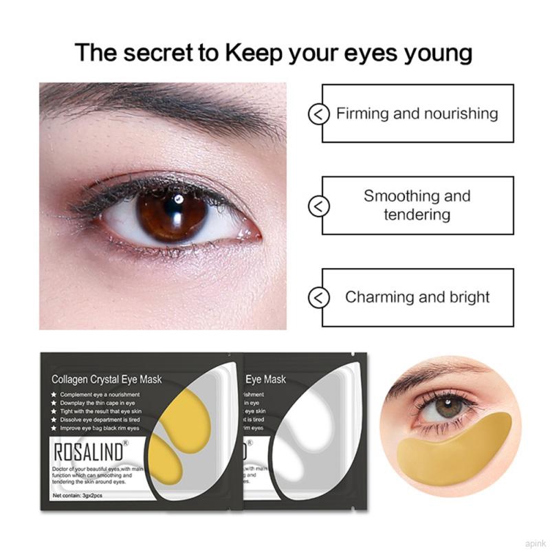 [Hàng mới về] Mặt nạ mắt Collagen vàng 24K chống lão hóa xóa thâm quầng tiện dụng