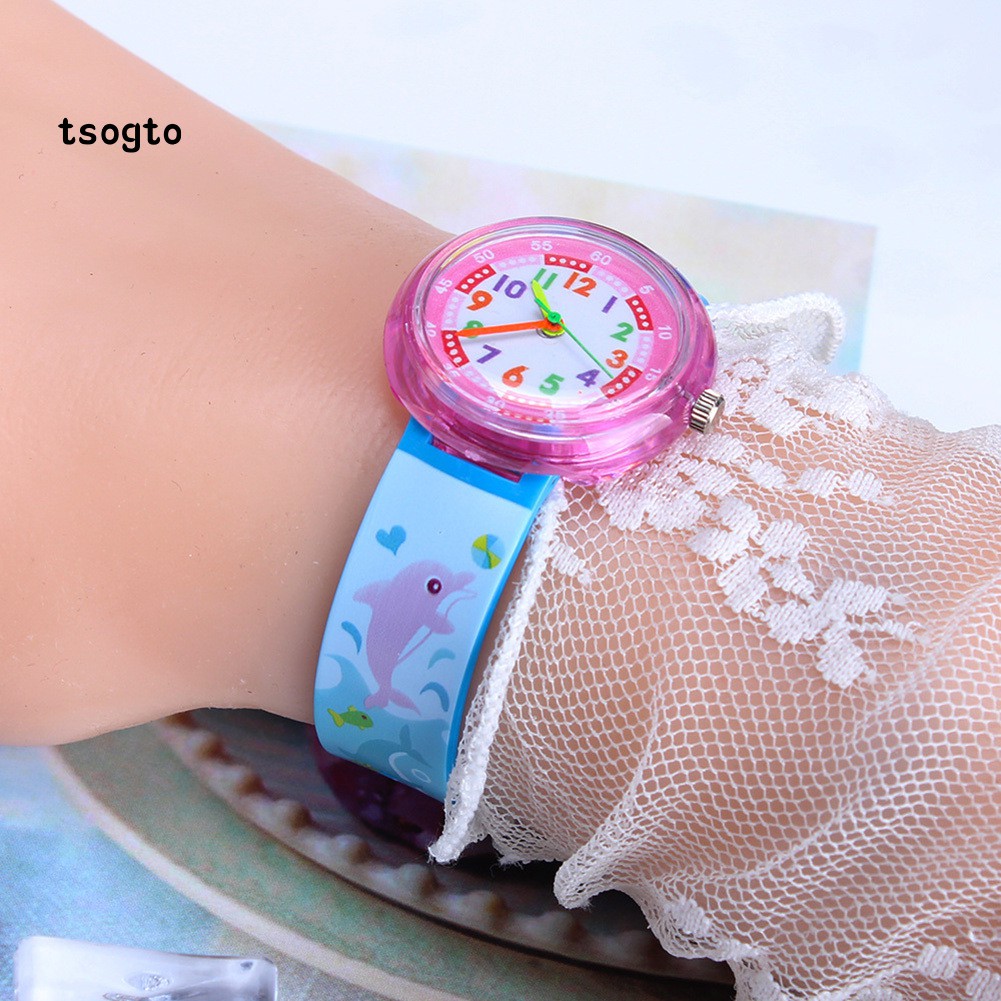 Đồng hồ hoạt hình dây đeo silicon cho bé | BigBuy360 - bigbuy360.vn