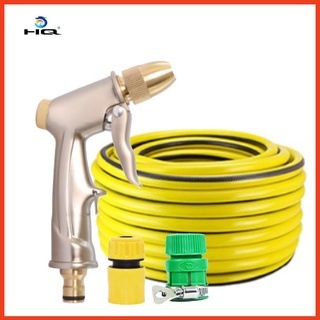 Rửa xe tưới cây Bộ dây và vòi xịt tăng áp lực nước 300% loại 30m cút nhựa,nối nhựa 206701-1