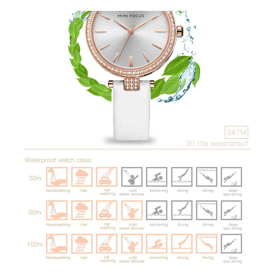 ĐỒNG HỒ NỮ MINI FOCUS 0039 DÂY DA CAO CẤP, MẶT TRÒN ĐÍNH ĐÁ Bán lẻ giá sỉ