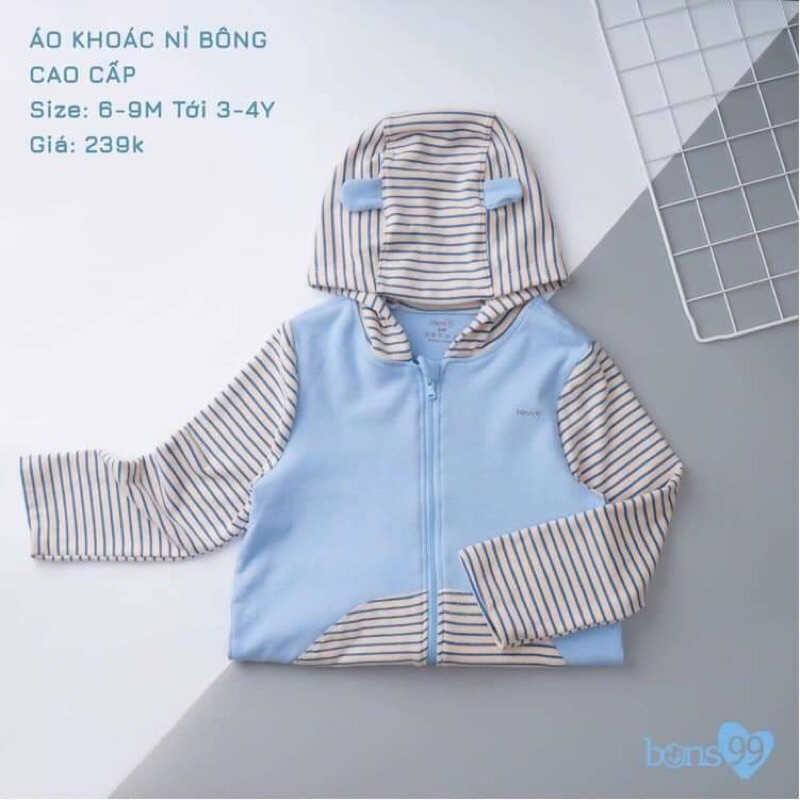 [BONS99] Áo khoác nỉ có mũ Bons99