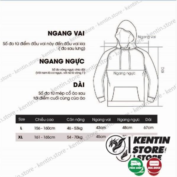 Áo Hoodie Không Xù lông Dành Cho Nam Nữ Có Mũ Chất Nỉ Form rộng Unisex Sici Bear tại KENTIN